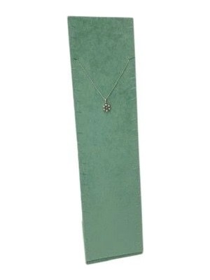 Megass Dekor Moscow Model Süet Kumaş Yeşil Renk 40/10 cm Ayaklı Takı Sergileme Standı