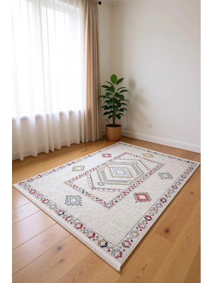 Blghome Dokuma Tabanlı Kolay Tamizlenir Dekoratif Halı BLG3813
