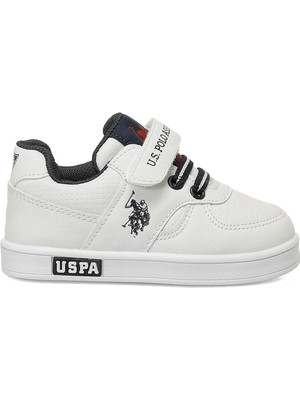 U.S. Polo Assn. Cameron Jr 6fx Beyaz Erkek Çocuk Sneaker Suni Deri Tabanlı Rahat Kullanım