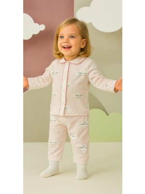 Buufuu Bebek Yenidogan Çocuk Pamuklu Oya'li Alt Üst Takım Hediyelik