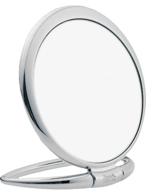 Janeke Chrom Krom Masaüstü Yuvarlak Ayaklı Makyaj Aynası 160MM CR443,3