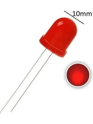 Voltaj 10MM Kırmızı LED - 10 Adet