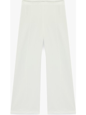 Koton Krep Kumaş Düz Geniş Paça Palazzo Pantolon