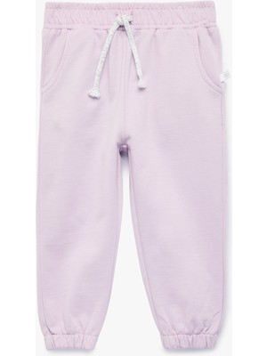 Koton Pamuklu Şardonlu Beli Bağcıklı Jogger Eşofman Altı