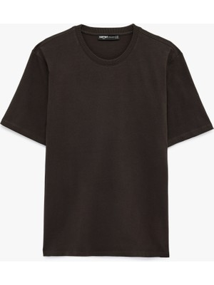 Koton Pamuklu Regular Fit Kısa Kollu Basic Bisiklet Yaka Tişört