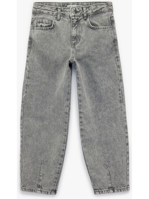 Koton Pamuklu Cepli Balon Form Denim Pantolon
