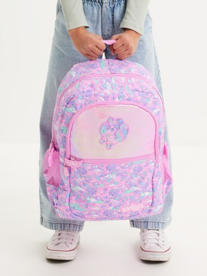 Smiggle Trailblazer Classic Attach Pembe Okul Sırt Çantası Çok Bölmeli Suluk Cepli