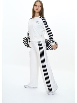 Pantulux Kız Çocuk %100 Pamuk Uzun Kol Oversize Alt&üst Eşofman TAKIMI-EŞT-2027