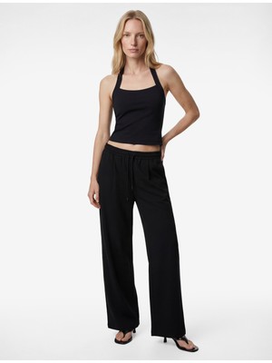 Koton Regular Fit Viskon Karışımlı Beli Bağcıklı Pileli Pantolon