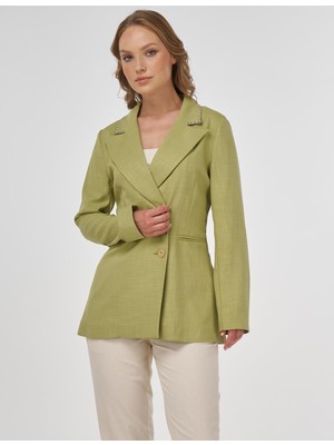 Kayra Punto Dikişli Viskon Blazer Ceket  13095