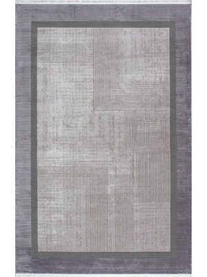 Halı Sepeti Artemis Halı Alegra 03019C Gri Gri Halı Yumuşak Dokulu Salon Koridor Mutfak Yatak Odası Halısı