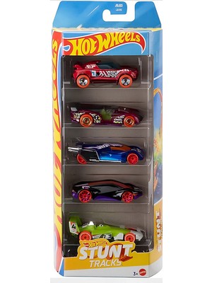 Hot Wheels Beşli Araba Seti Stunt Tracks JBJ83