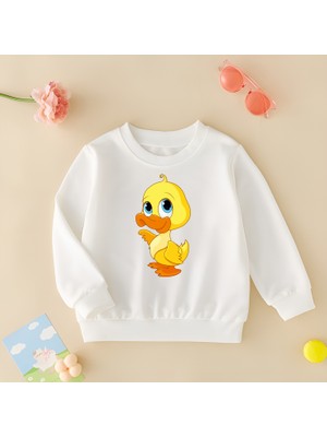 Cda Premium Tatlı Civciv Unisex Çocuk Sweatshirt