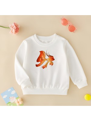 Cda Premium Tatlı Japon Balığı Unisex Çocuk Sweatshirt