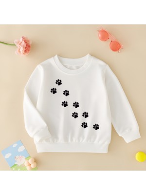 Cda Premium Tatlı Patiler Unisex Çocuk Sweatshirt