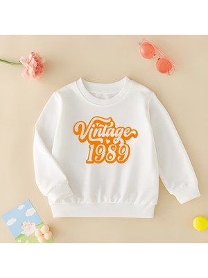 Cda Premium Vintage 1989 Unisex Çocuk Sweatshirt