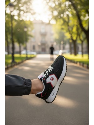 Enoch Erkek Spor ve Yürüyüş Ayakkabısı Tam Ortopedik Tabanlı Süet Detaylı Retro Günlük Model