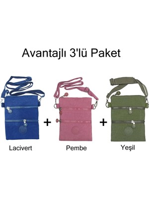 571 Collections Çapraz Askılı Üç Bölmeli Telefonluk Avantajlı 3'lü paket Model: (571-15G)