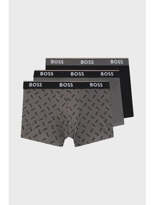 Boss Pamuklu Logolu 3 Pack Boxer Erkek Boxer 50554443 060