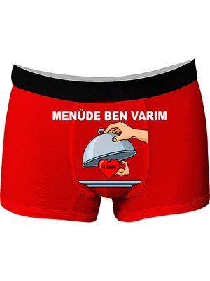 Onudabunuda Baskılı Erkek Boxer Sevgililer Günü Tamalı Paket Desenli Komik Eğlenceli Mizahi Esprili Pamuklu Likralı Rahat Kesim
