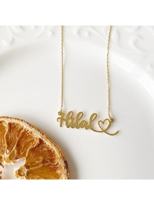 Akba Silver Kadın 925 Ayar Kalpli Isimli Kolye