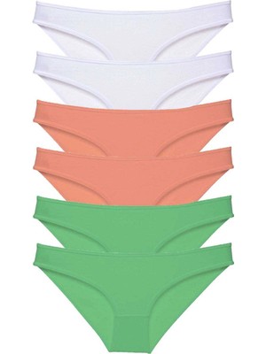 Çamaşır Kenti 6 Adet Süper Eko Set Likralı Kadın Slip Külot 550