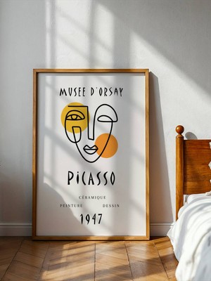 Fuart.Co Picasso Sarı Göz Picasso Sanatı Poster Dijital Baskı Poster (Çerçevesiz) Psfu