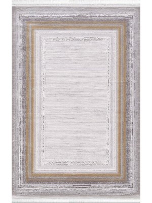 Halı Sepeti Artemis Halı Barok 02234A Antrasit Kiremit Halı Yumuşak Dokulu Koridor Mutfak Yatak Odası Halısı