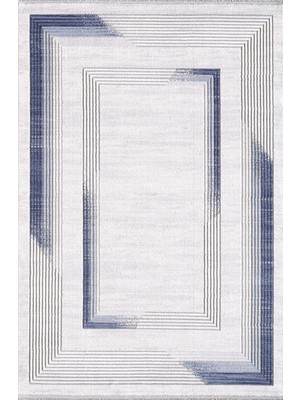 Halı Sepeti Artemis Halı Dior 06404A Krem Mavi Halı Yumuşak Dokulu Salon Koridor Mutfak Yatak Odası Halısı