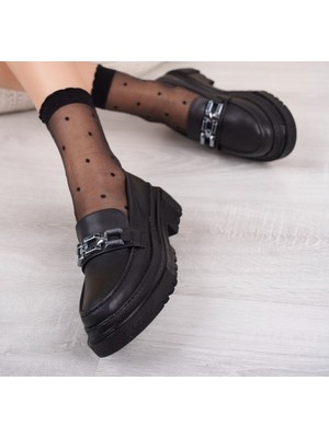 Maker Günlük Klasik Ayakkabı Oxford Gümüş Toka