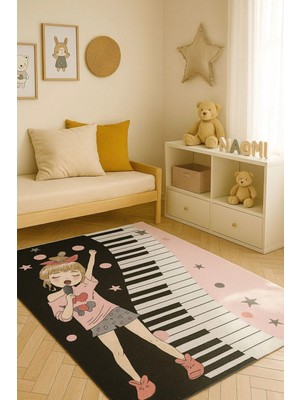 Blghome Piyano Eğlenceli Çocuk Odası Halısı