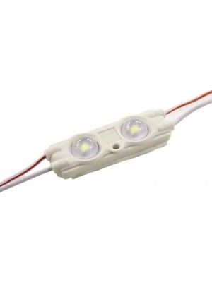 Voltaj 2'li Mercekli Mini Modül LED - Beyaz 12V 0.72W