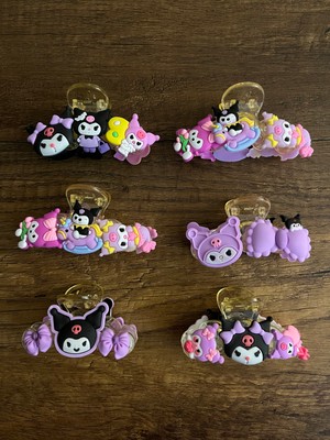 Gülümse Gel 1 Adet Mandal Toka Kuromi My Melody Kıskaçlı Toka Kawai Japon Y2K Kpop Kore