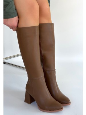 Zerenyus Morena Premium Vizon Uzun Fermuarlı Çizme