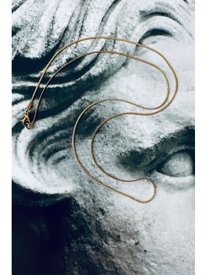 CAPO By Aytaç Yamaç 316L Paslanmaz Çelik Serpentine Zincir Kolye 1mm Kalınlık 65CM Uzunluk