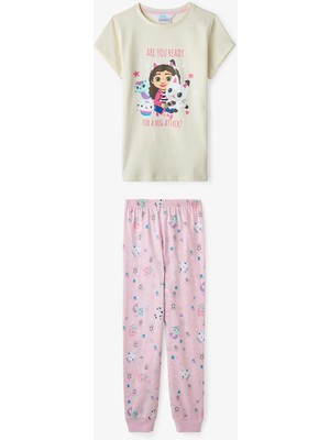 Penti Ekru Kız Çocuk Gabby Pamuklu Pijama Takımı