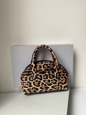 Vega Kadın Parlak Mini Kroko Desen Fermuarlı Askılı El ve Omuz Çantası