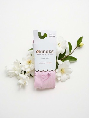 Ekinoks Kalpli Dikişsiz Koton Kız Çocuk Külotlu Çorap - RYZEÇ014 - Pembe - 5 - 6 Yaş Pembe