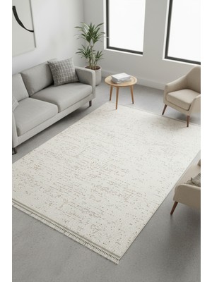 Halı Sepeti Enti Piana 1111 Taba Halı Kilim Kaymaz Taban Yıkanabilir Salon Mutfak Kesme Yolluk