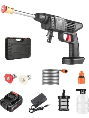 Homevia 48V Çift Bataryalı Taşınabilir Basınçlı Yıkama Tabancası