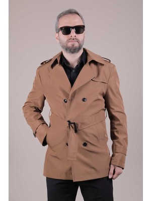 Ohepmoda Slim Fit Kemerli Erkek Trençkot