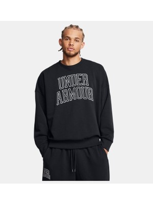 Under Armour Erkek UA Icon Heavyweight Terry Oversized Bisiklet Yaka Sweatshirt
