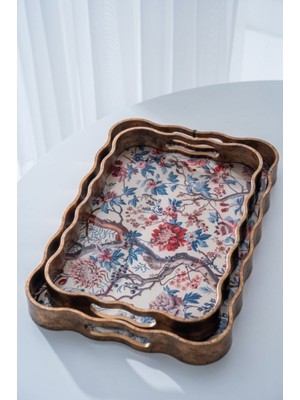 Acar Lumi Poliüretan Lüx 2 Li Aynalı Tepsi 45 cm x 39 cm