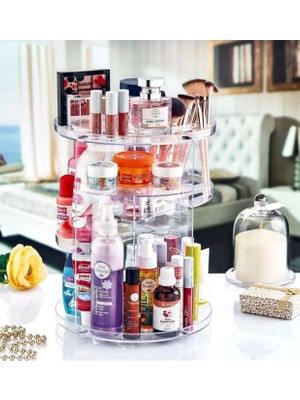 Bulut 360 Derece Demonte Pleksi Makyaj Kozmetik Cit Bakımı Parfüm Düzenleyici Organizer