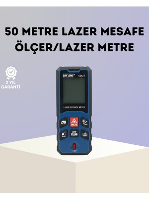 Toptan Bulurum Lazer Metre 50 mt Hassas ve Hızlı Ölçüm Özellikli