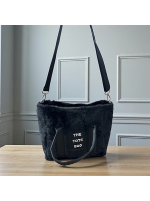 Gözde Mağazacılık Peluş Toote Bag Kadın El Omuz Çanta