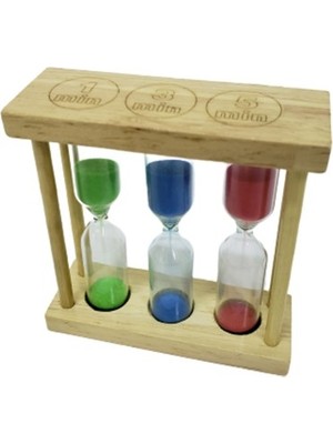 Homevia 3'lü Ahşap Kum Saati