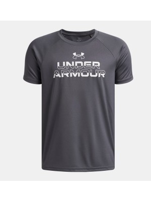 Under Armour Erkek Çocuk Ua Tech Split Wordmark Kısa Kollu T-Shirt 1383010-027