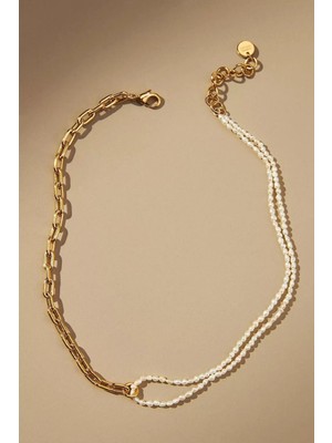 CAPO By Aytaç Yamaç Thera Gerçek Sakız Inci Kolye Incili Altın Kaplama Çelik Kolye