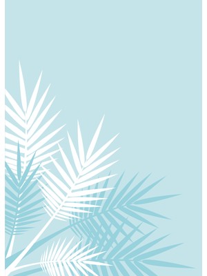 Fuart.Co Mavi Gölge Dijital Baskı Poster (Çerçevesiz)Sea World Poster Serisi Sefu
